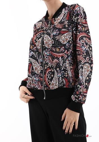 Bomber Imprimé jacquard avec fermeture éclair - ph 1