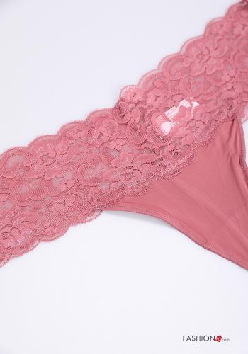 Pack de 12 peças Tanga tira renda - ph 4