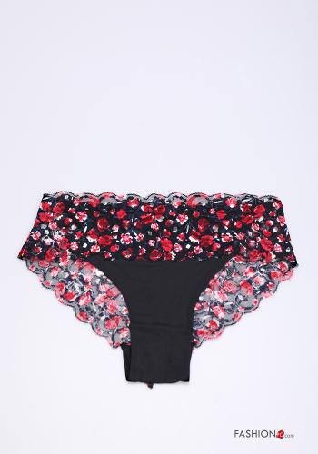 12-piece pack Floral print lace Brazilian - ph 2