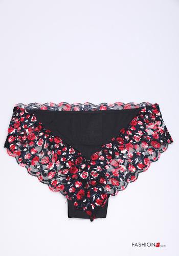 12-piece pack Floral print lace Brazilian - ph 3