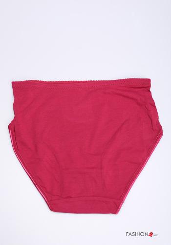 Ensemble de 24 pièces Slip en Coton dentelle Tissu imprimé - ph 3