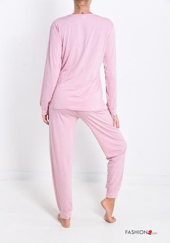 Pack de 15 peças Pijama em Algodão renda gola V - ph 2
