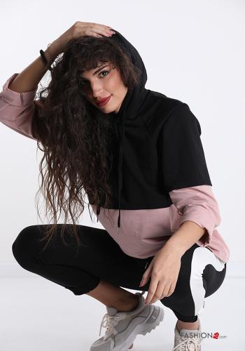 Felpa in Cotone  con cappuccio - ph 1