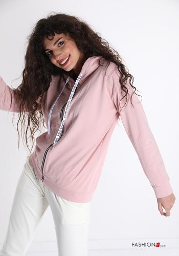 Sweatshirt in Cotton  with zip hooded - ph 3