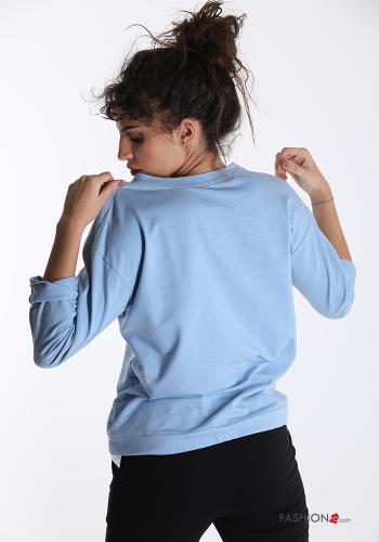 Felpa in Cotone  con fiocco - ph 2