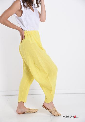 Hose aus Leinen mit Taschen - ph 3