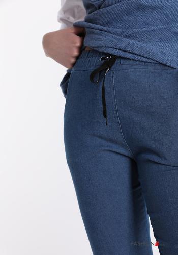 Jeans in Cotone  con tasche con fiocco - ph 4