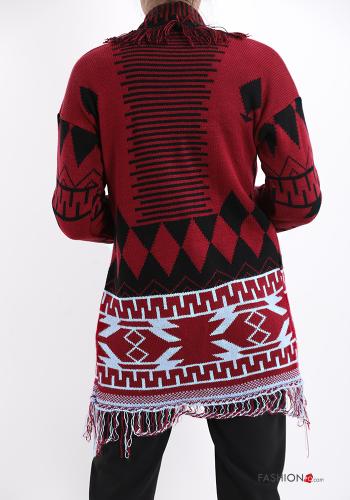 Gilet à Imprimé Géométrique à franges - ph 2