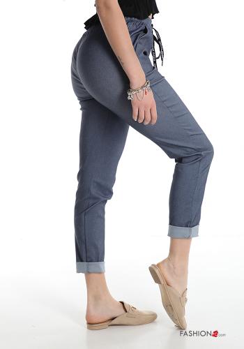 Pantalone in Cotone con tasche con fiocco - ph 3