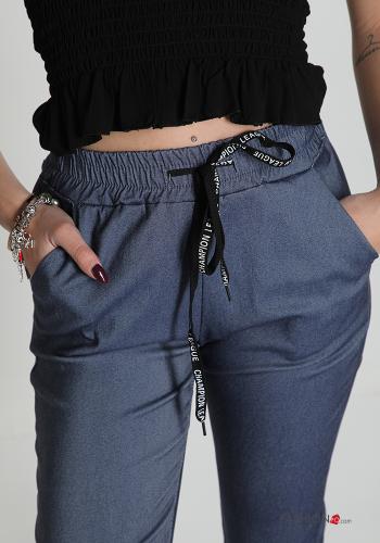 Pantalone in Cotone con tasche con fiocco - ph 4