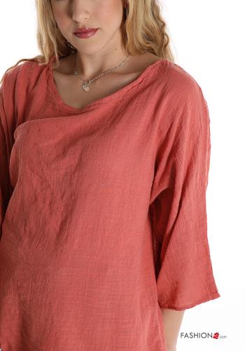 Blouse en Coton  encolure en V - ph 4