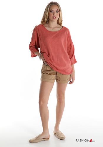 Blouse en Coton  encolure en V - ph 5