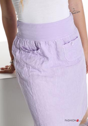 Gonna in Lino con tasche - ph 4