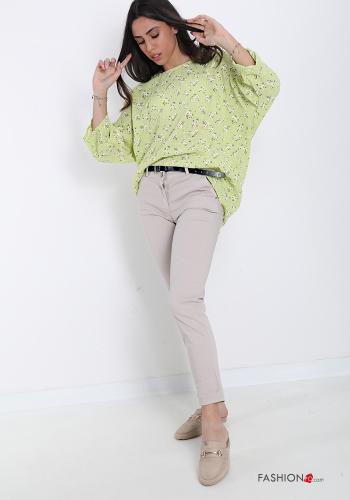 Pantalone in Cotone con cintura con tasche - ph 5