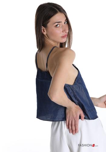 Top en denim avec noeud - ph 2