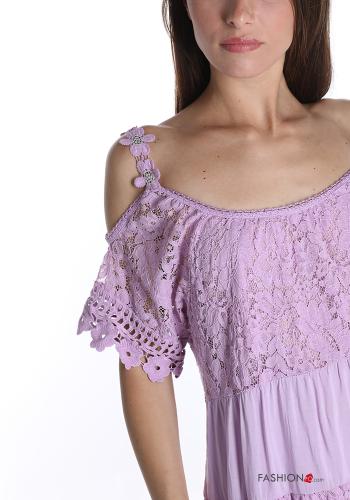 Abito  pizzo con balze - ph 4