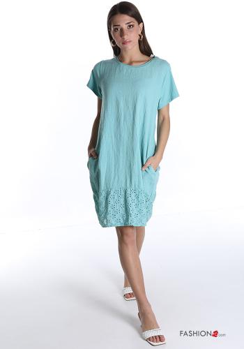 Abito  pizzo con tasche - ph 1