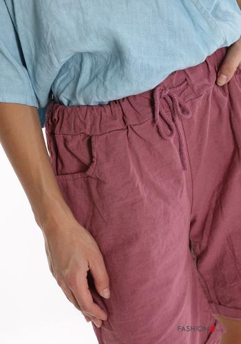 Bermudas de Lino con bolsillos con lazo - ph 4