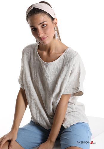 short sleeve Cotton Blouse