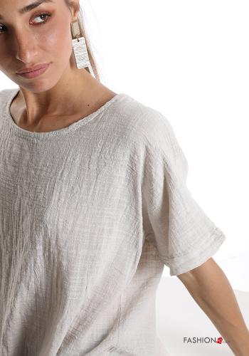 Blusa em Algodão manga curta - ph 4