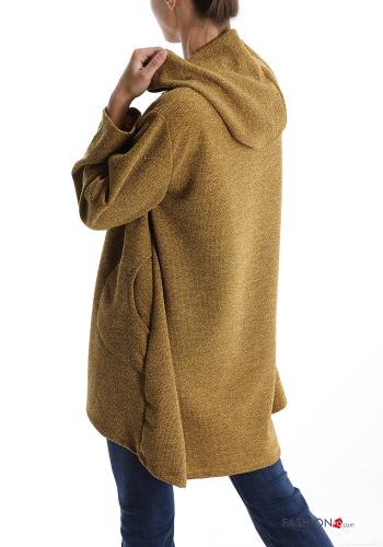 Sweatshirt with buttons with hood with pockets - ph 2