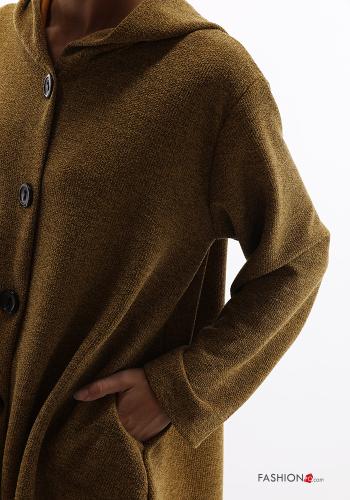 Sweatshirt with buttons with hood with pockets - ph 4