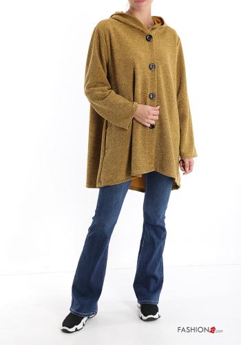 Sweatshirt with buttons with hood with pockets - ph 5