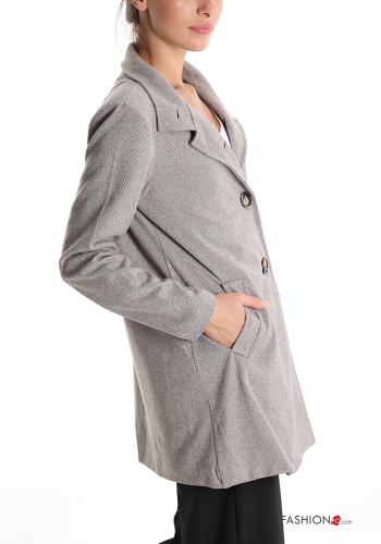 Manteau à boutons avec poches - ph 3