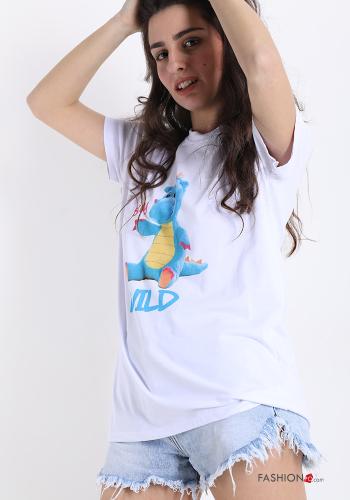 T-shirt in Cotone Fantasia stampata - ph 1