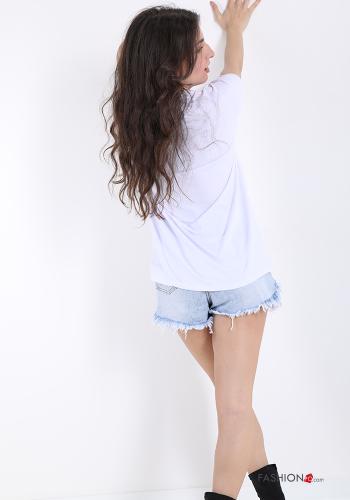 T-shirt in Cotone Fantasia stampata - ph 2