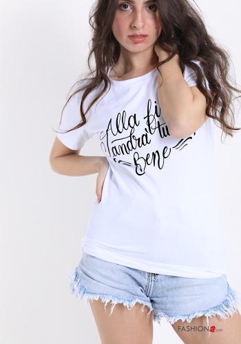 Patterned Cotton T-shirt