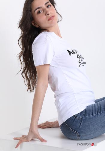 Lettering print Cotton T-shirt - ph 3