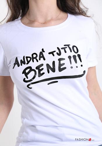 Lettering print Cotton T-shirt - ph 4
