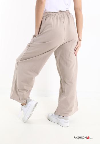 Pantalone sportivo in Cotone con tasche con fiocco - ph 2