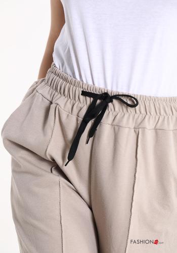 Pantalone sportivo in Cotone con tasche con fiocco - ph 4