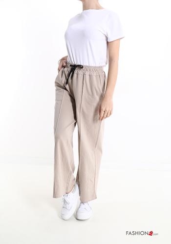 Pantalone sportivo in Cotone con tasche con fiocco - ph 5
