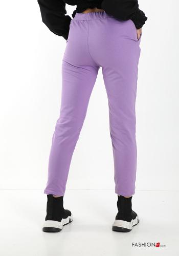 Pantalone sportivo in Cotone con tasche con fiocco - ph 2