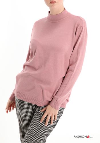 Maglione maniche lunghe a collo alto