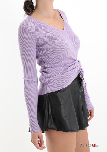 Maglione con fiocco scollo a V - ph 3