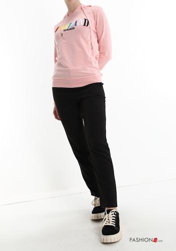 Felpa in Cotone Fantasia scritta - ph 5