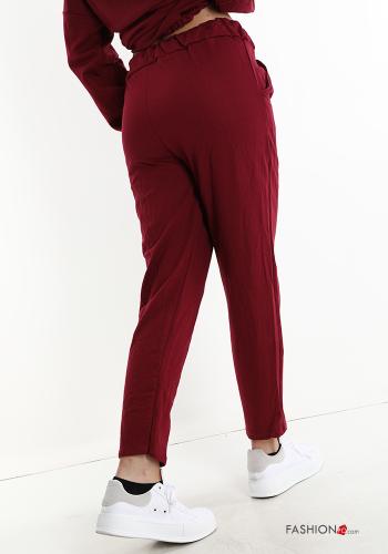 Pantalone sportivo in Cotone con tasche con fiocco - ph 2