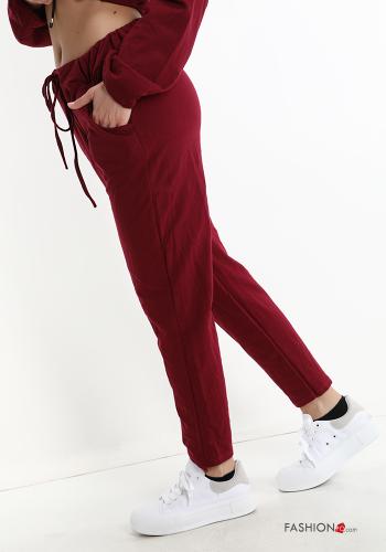 Pantalone sportivo in Cotone con tasche con fiocco - ph 3