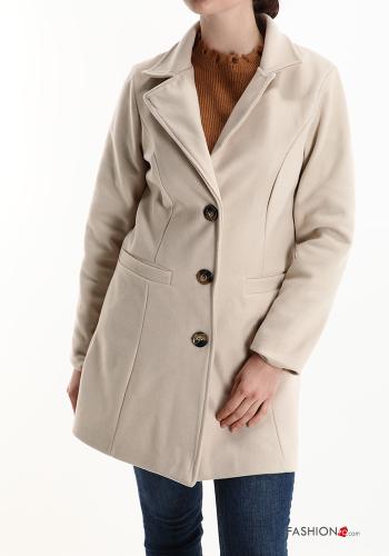 Manteau à boutons avec poches - ph 1
