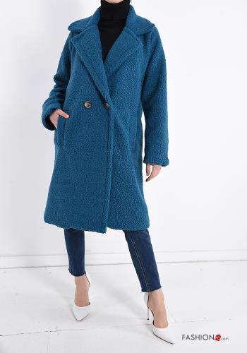 Teddy Bear faux fur Coat with buttons with pockets - ph 5