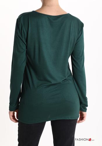 Camisola de mangas compridas Estilo Casual - ph 2