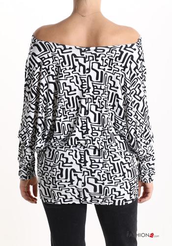 Geometric pattern Long sleeved top - ph 2