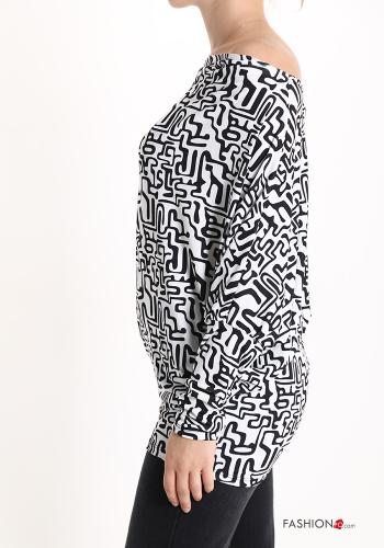 Geometric pattern Long sleeved top - ph 3