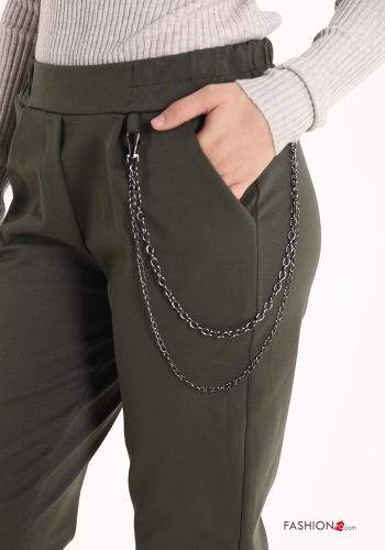 Hose aus Baumwolle mit Taschen - ph 4