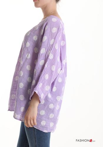 Polka-dot Cotton Blouse - ph 3