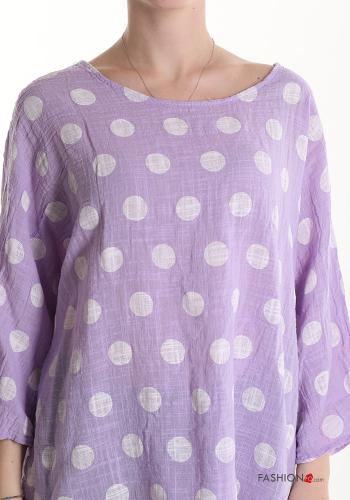 Polka-dot Cotton Blouse - ph 4